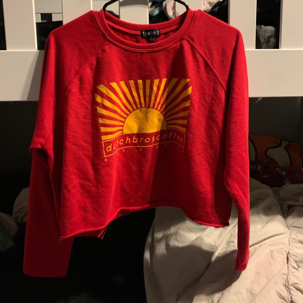 NWT Dutch Bro’s Cropped Sweater